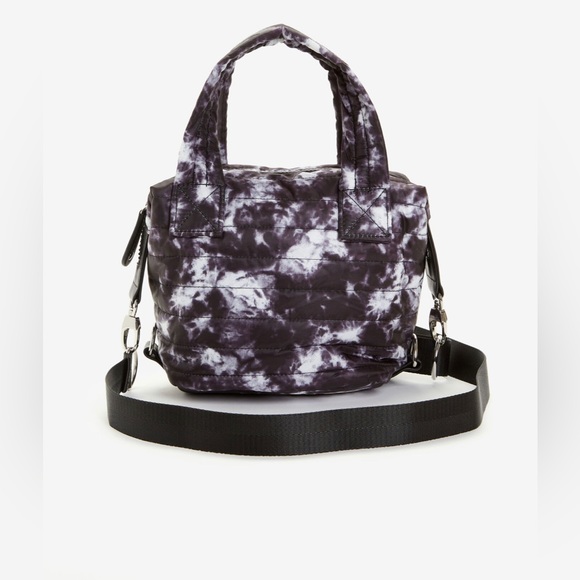 Sondra Roberts Squared | Mini Tote Bag | Tie Dye / Black White - Picture 2 of 5